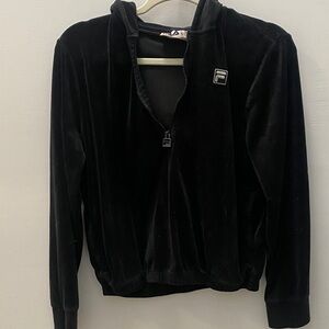 Fila Women’s Black Zip-Up Sweater